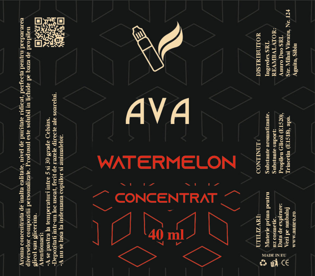 Aroma pepene rosu premium si concentrat cu gust proaspat si fructat