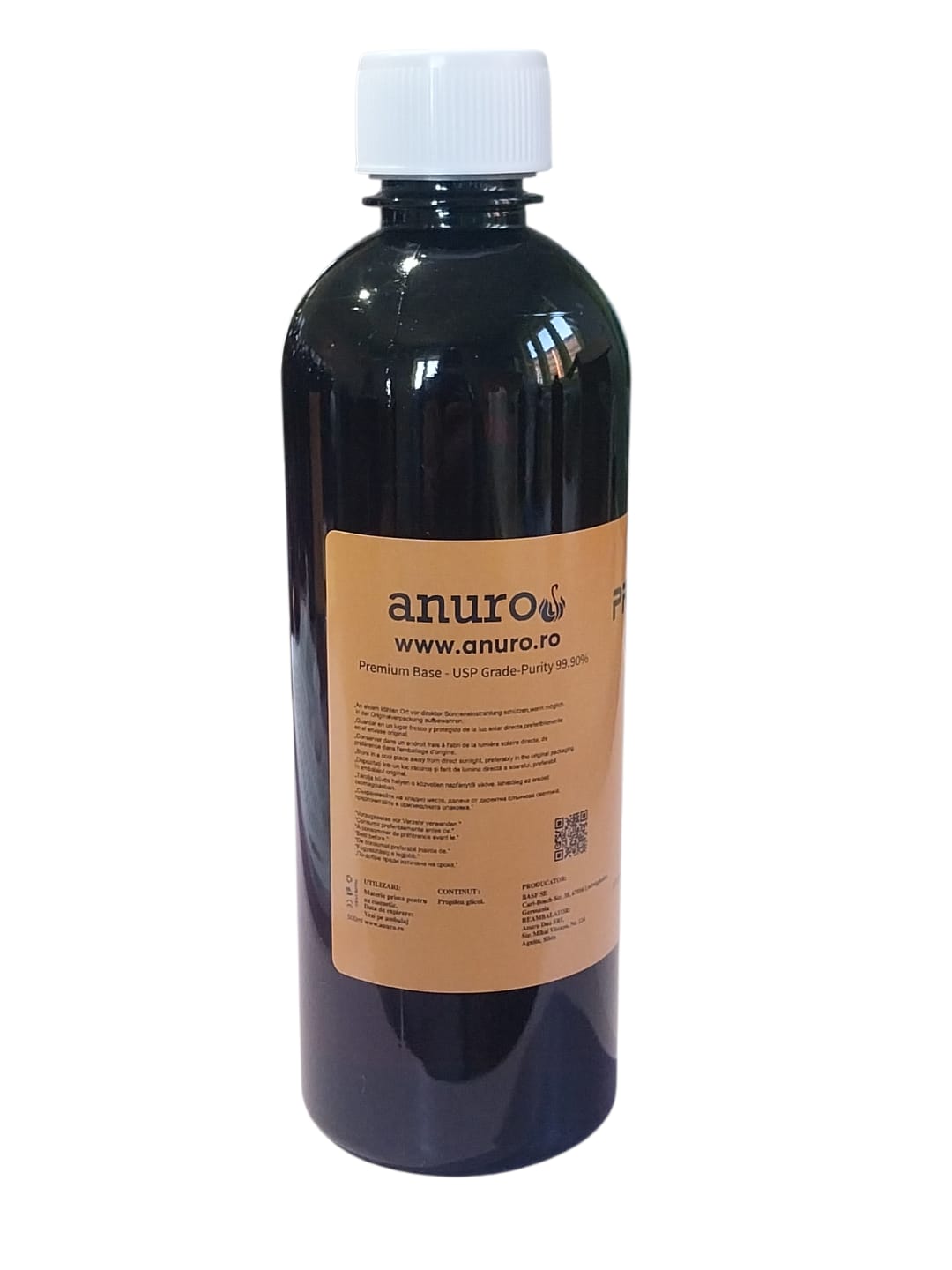 Propilen glicol USP grade, produs de BASF, cu o puritate de 99,90%. ingredient premium pentru creatile tale DYI. Calitate USP certificată, produs de BASF SE, standarde internaționale de puritate și siguranță.