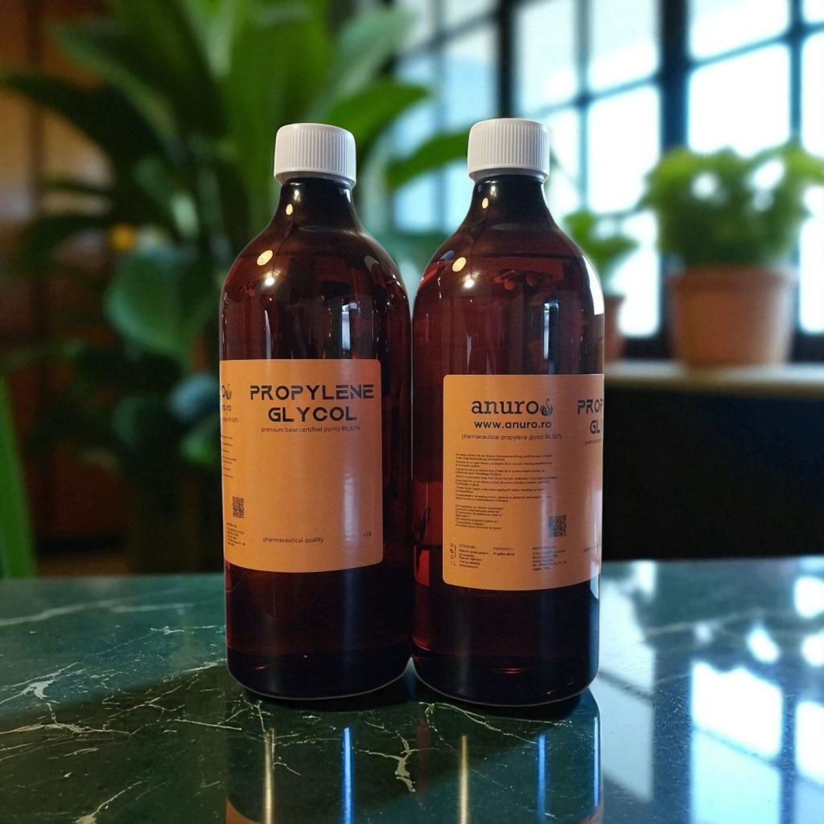 Propilenglicol farmaceutic (PG), USP Grade - BASF - puritate 99.90%, 1000 ml - Anuro Duo ofera un ingredient premium cu grad USP si o puritate de 99.90% fara miros.- Glikol - Гликол - Glikol -Propilén-glikol - Пропилен гликол - Glikol propylenowy - Propilén glikol -Пропилен гликол - Propylenowy glikol - Propilén-glikol ára - Цена на пропилен гликол -Cena propylenu glikolu - Glikol propilén ára - Цена на пропилен гликол - Cena propylenu glikolu