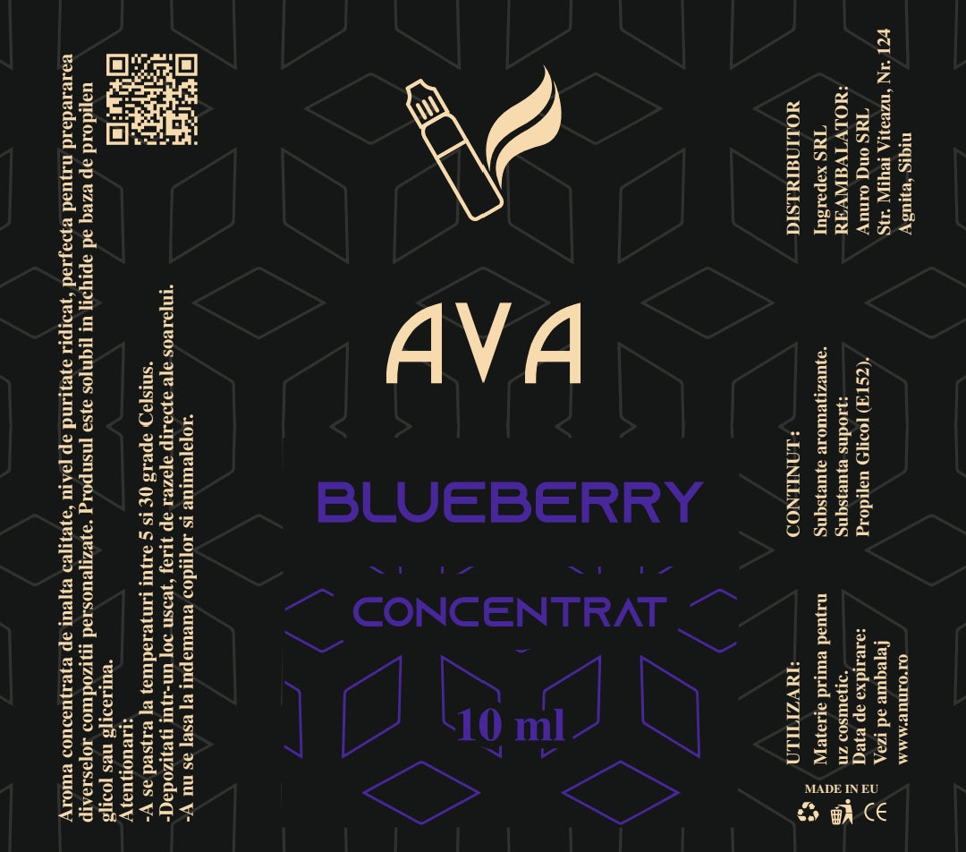 Descoperă aromă concentrată de afine – fructată, dulce și vibrantă, perfectă pentru deserturi, patiserie și proiecte DIY.