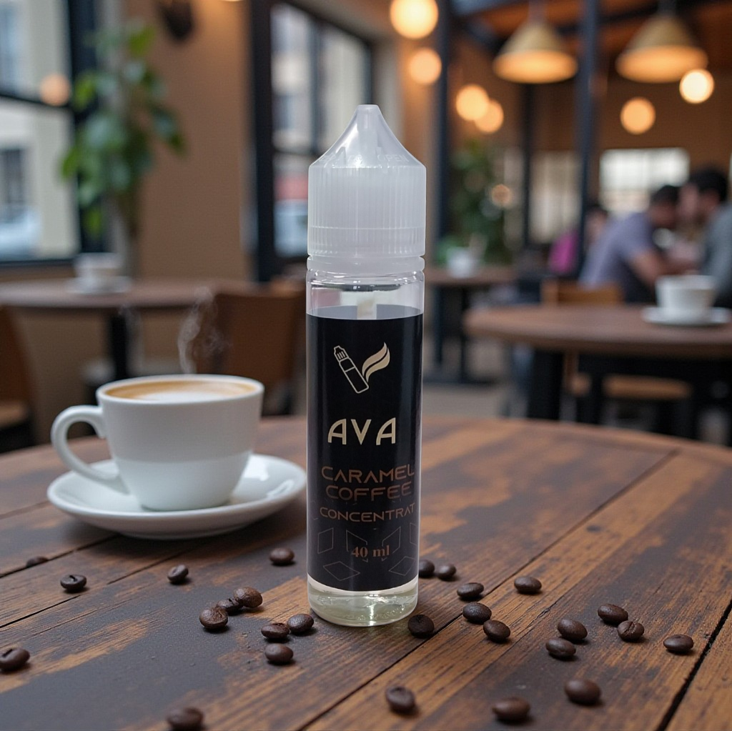 Aroma cu profil de cafea si caramel, intensa si echilibrata in flacon de 40 ml.