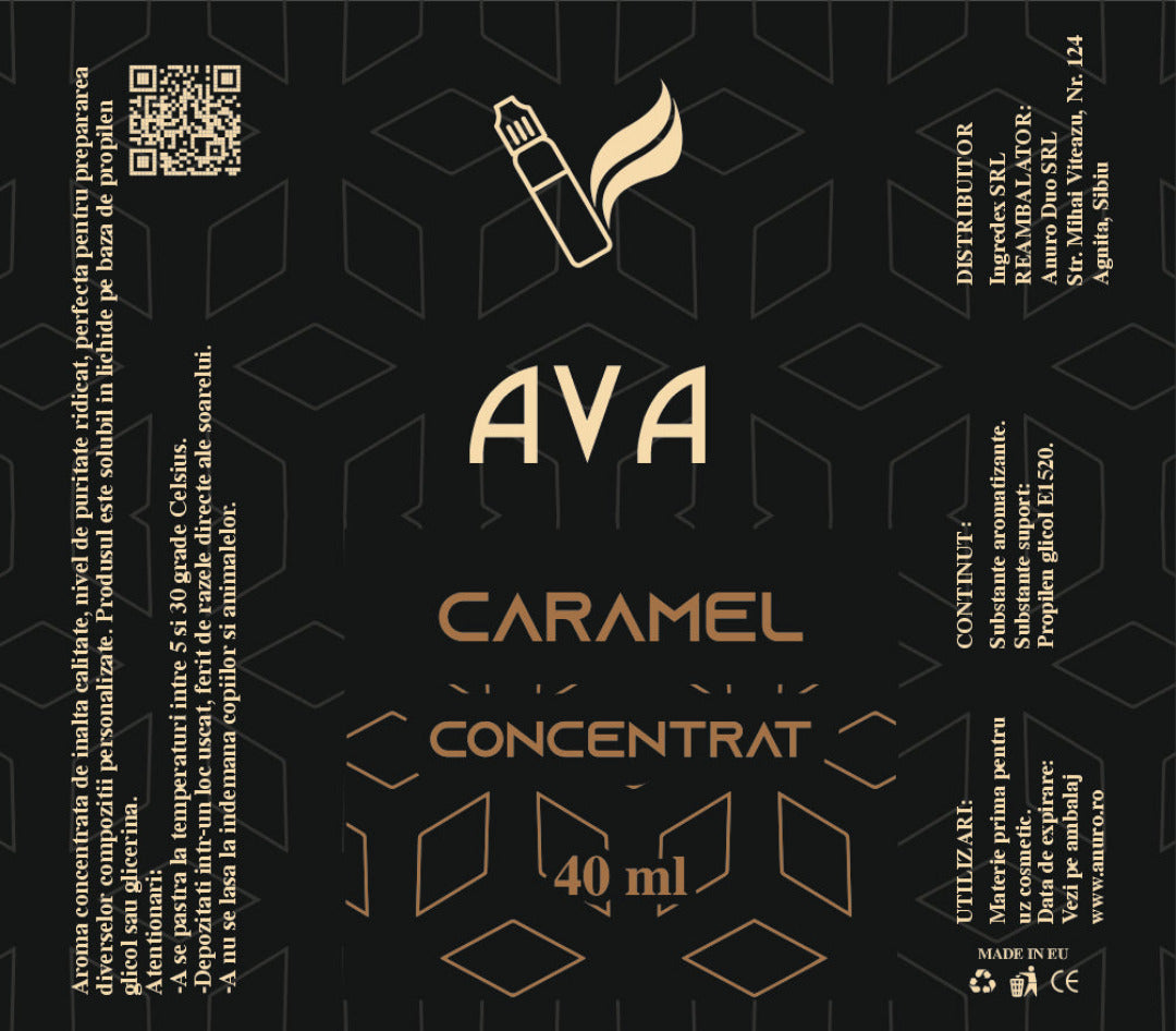 Aroma de Caramel se poate amesteca excelent cu alte arome vanilate pentru un plus de complexitate.