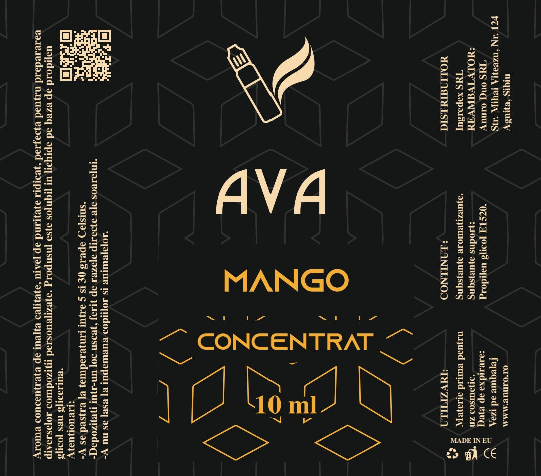 Aroma concentrată de mango este ideală pentru cei care caută o esență tropicală intensă, proaspătă și dulce, aducând un strop de exotism în diverse amestecuri.
