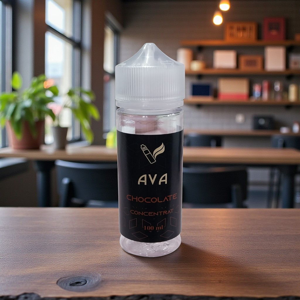 Aroma lichida cu gust autentic de ciocolata, intensa si echilibrata, flacon 100 ml. Gust profund si aroma persistenta.