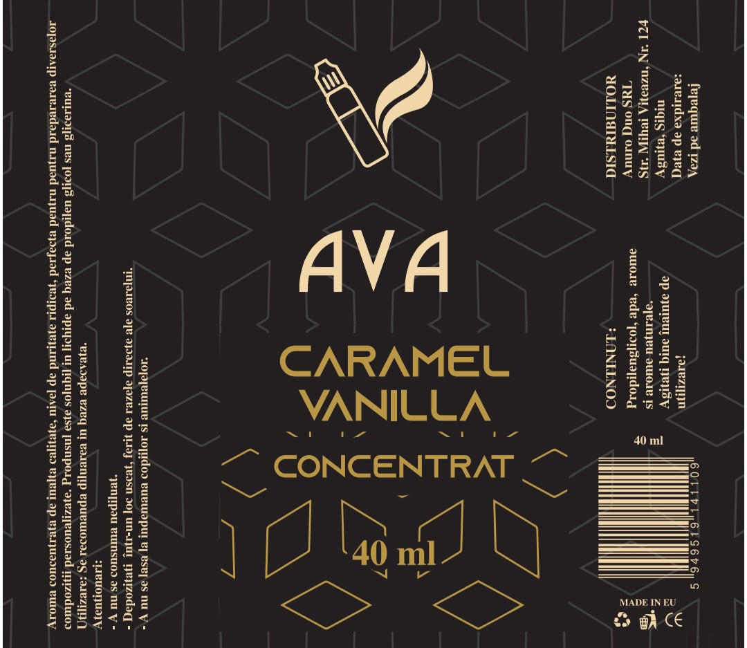 Aroma  Concentrata  - Vanilie si Caramel, 40 ml