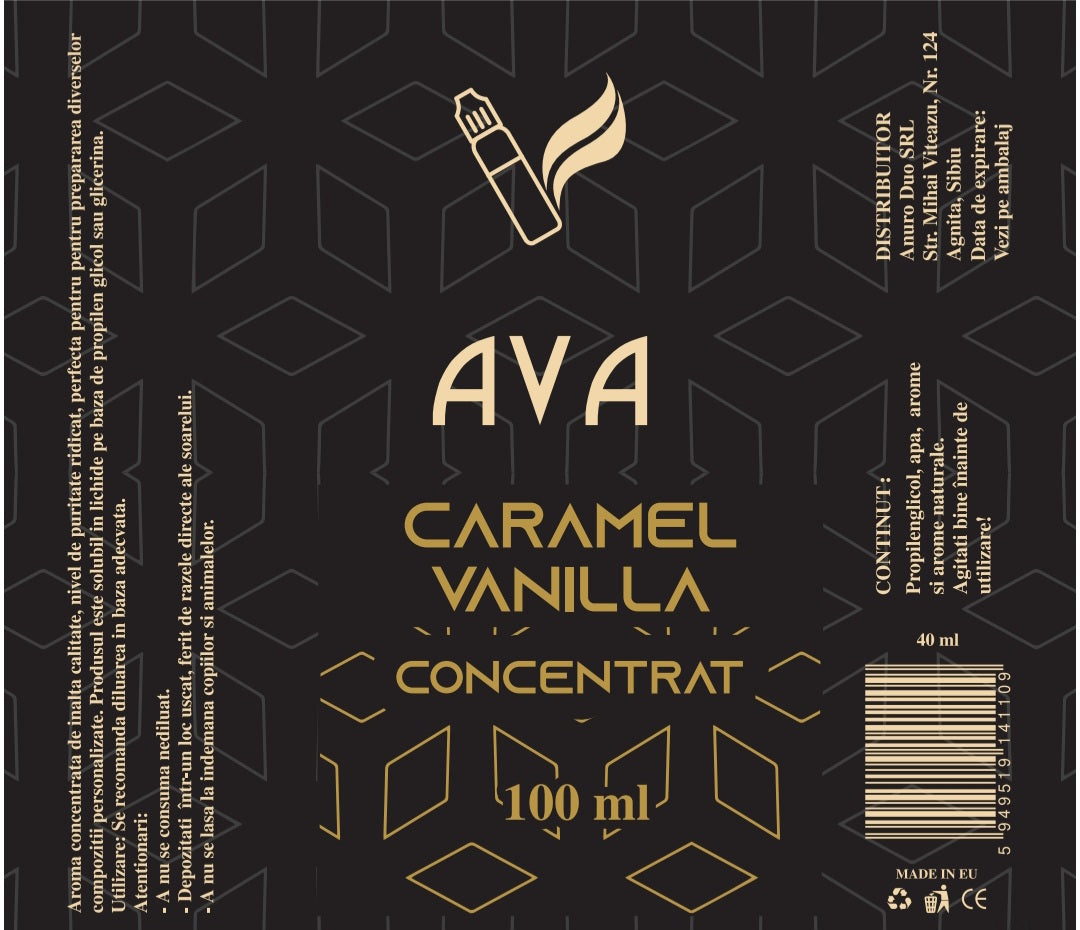 Aroma  Concentrata  - Vanilie si Caramel, 40 ml